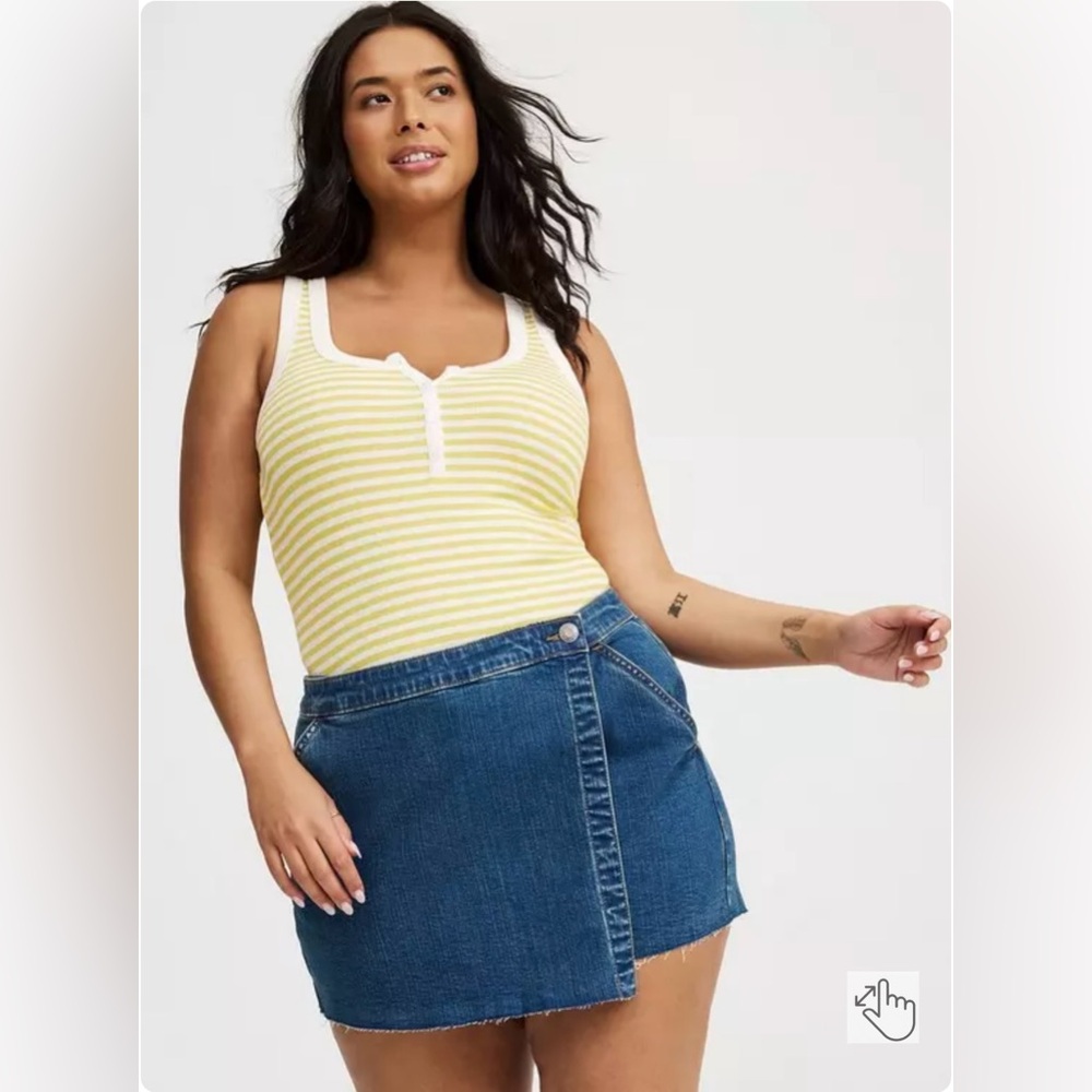 Torrid Mid-Rise Denim Skort